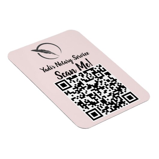QR Magnet Car Tag (Rechte Seite)