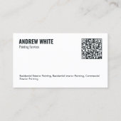 QR-Malerei Visitenkarte (Rückseite)