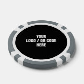 QR-Markenbezeichnung für Personalisiertes Foto mit Pokerchips (Einzeln)