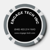 QR-Markenbezeichnung für Personalisiertes Foto mit Pokerchips (Rückseite)