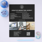 QR Marketing Business: Foto für das benutzerdefini Flyer (Einzeln)