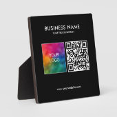 QR-Meldebogen für Ihr Firmenlogo Fotoplatte (Vorderseite)