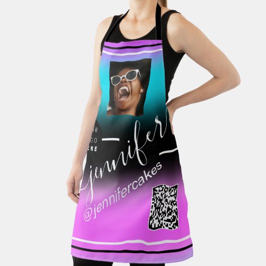 QR Menü CODE Farbtherapie Coffe für benutzerdefini Schürze (InSitu)