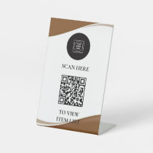 QR-Menü-Pedestal-Displayhalter