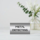 QR Metalldetektor Visitenkarte (Stehend Vorderseite)