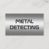 QR Metalldetektor Visitenkarte (Vorderseite)