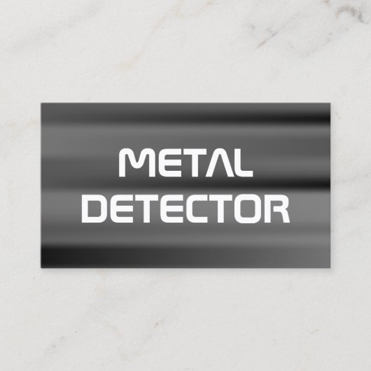 QR-Metalldetektor Visitenkarte (Vorderseite)