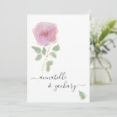 *~* QR MINIMAL UAWG Rose Gold Glitzer AR12 Hochzei Einladung (Stehend Vorderseite)