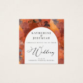 QR Modern Terracotta Arch Wedding Einladung (Vorderseite)