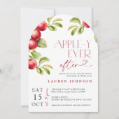 QR Modernes Appley je nach Apple-Brautparty Einladung (Vorderseite)