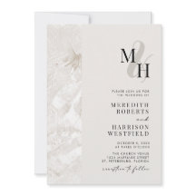 QR-Monogramm-Hochzeit mit neutralen Erdtönen