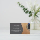 QR-Musikunterricht Gitarre Beruflich Musiker Visitenkarte (Stehend Vorderseite)