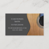 QR-Musikunterricht Gitarre Beruflich Musiker Visitenkarte (Vorderseite)