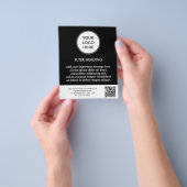 QR-Muster für berufliche Schwarze Unternehmen Flyer (Gruppe)