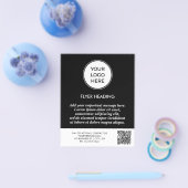 QR-Muster für berufliche Schwarze Unternehmen Flyer (Einzeln)