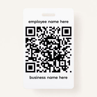 QR Name Badge Ausweis