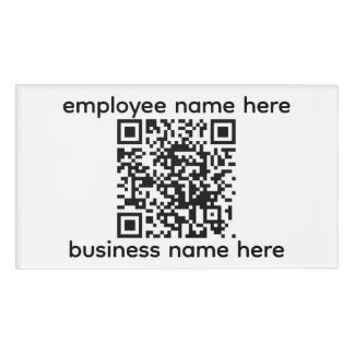 QR Name Tag Namenschild