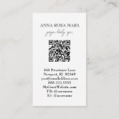 *~* QR Nautical Beach Sand Waves Sea Art Ocean AR7 Visitenkarte (Rückseite)