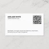 QR Nutritionist Dietin Visitenkarte (Rückseite)