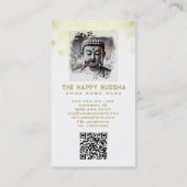 *~* QR Original Künstlerisch Buddha AP33 QR Logo Visitenkarte (Rückseite)