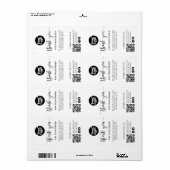 QR-Paket-Siegel-Etikett für das Versandcode-Logo (Vorne)