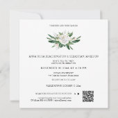 *~* QR PEONY Floral UAWG Frame AR15 Wedding Einladung (Rückseite)