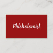 QR Phlebotomie Visitenkarte (Vorderseite)