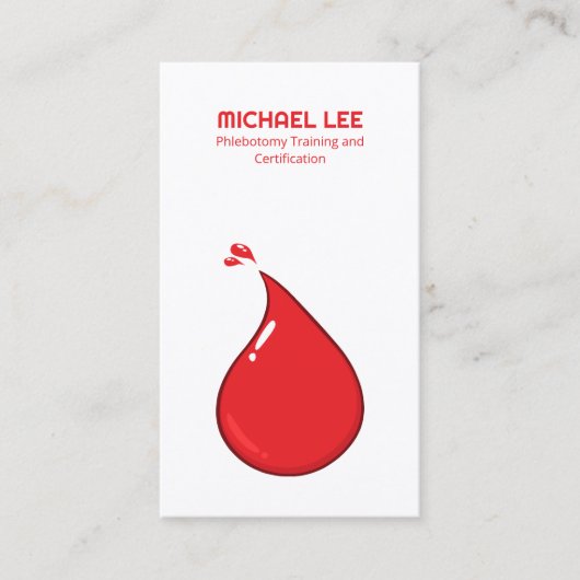 QR Phlebotomie Visitenkarte (Vorderseite)