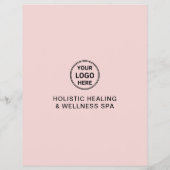 QR Pink Business Flyer (Hinten)