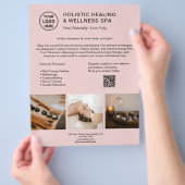QR Pink Business Flyer (Hand)