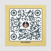 QR Plaque - Gravierungszeichen Namensschild (Vorderseite)