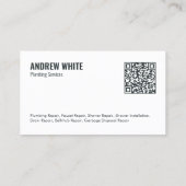 QR Plumber Visitenkarte (Rückseite)