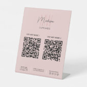 QR-Prüfung der Bäckerei zur Bezahlung des Logos fü Sockelschild (Vorderseite)