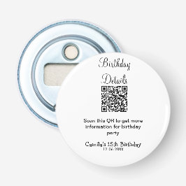 QR-Prüfung Geburtstagsparty Details zum modernen 1 Flaschenöffner