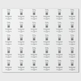 QR-Prüfung Geburtstagsparty Details zum modernen 1 Geschenkpapier