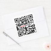QR QUADRATISCHER AUFKLEBER (Umschlag)