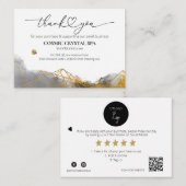 *~* QR Rabatt - DANK IHNEN ANMELDUNG AP8 Review Begleitkarte (Vorne/Hinten)