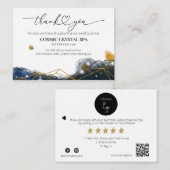 *~* QR Rabatt DANK LOGO AP8 Review Begleitkarte (Vorne/Hinten)