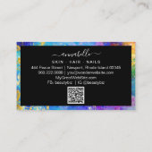 *~* QR Rainbow AP26 Ethereal OPAL Gold Glitzer  Visitenkarte (Rückseite)