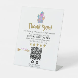 *~* QR RAINBOW CRYSTALS Review Logo DANK AP8 Sockelschild