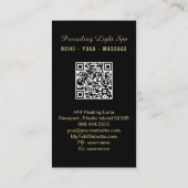 *~* QR Rainbow Künstlerisch Tropfen Crystals AP90  Visitenkarte (Rückseite)