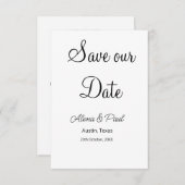 QR Rette Unser Datum, um das Datum der Fotoname Sc Begleitkarte (Vorne/Hinten)