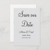 QR Rette Unser Datum, um das Datum der Fotoname Sc Begleitkarte (Vorne/Hinten)