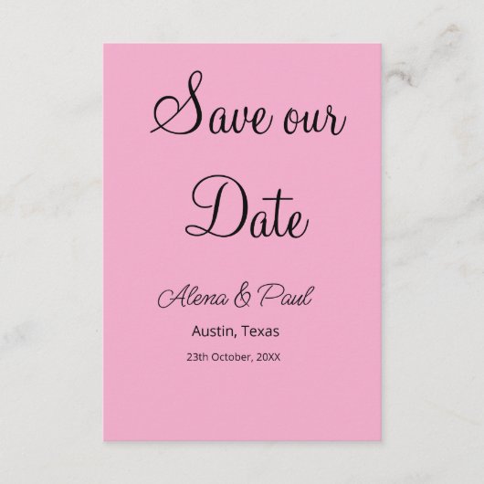 QR Rette Unser Datum, um das Datum der Fotoname Sc Begleitkarte (Vorderseite)