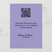 QR Rette Unser Datum, um das Datum der Fotoname Sc Begleitkarte (Rückseite)