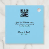 QR Rette Unser Datum, um das Datum der Fotoname Sc Geschenkanhänger (Rückseite)