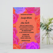 QR-Rose Rosa Lila Blumenhochzeit Briefpapier (Stehend Vorderseite)