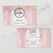 QR-Rose-Soap-Tropfen für Social-Media-Logos Visitenkarte (Vorne/Hinten)
