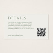 QR Sage & Ivory Geschenkkarte (Vorderseite)