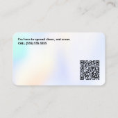 QR Santa für Miete Funny Visitenkarte (Rückseite)